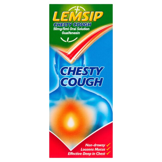 Lemsip Cough &Cold Chesty Medicine 100Ml Tesco Groceries