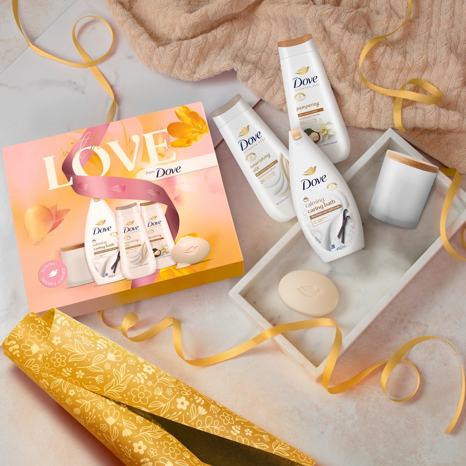 image 1 of Dove With Love Pampering Body Wash Complete Collection
