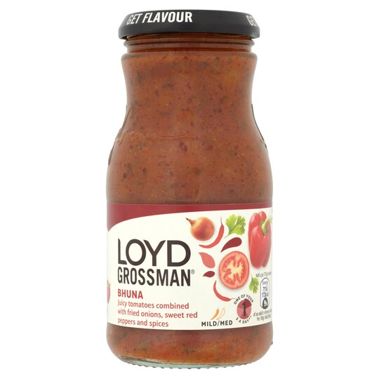 Loyd Grossman Sweet Tomato Bhuna Curry Sauce 350G Tesco Groceries