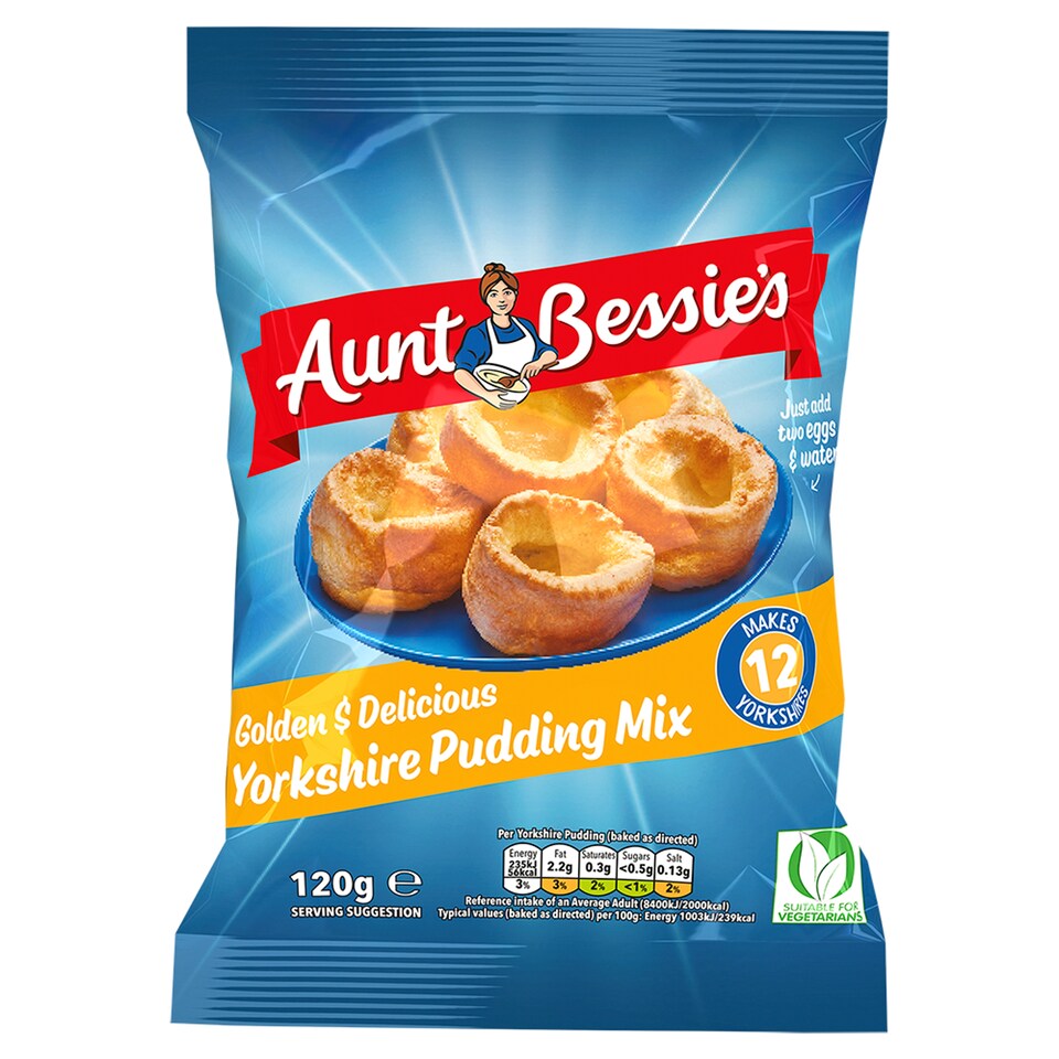 Aunt Bessies Yorkshire Pudding Mix Sachet 120G