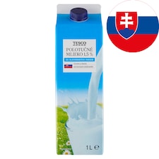 Tesco Polotučné mlieko 1,5 % 1 l