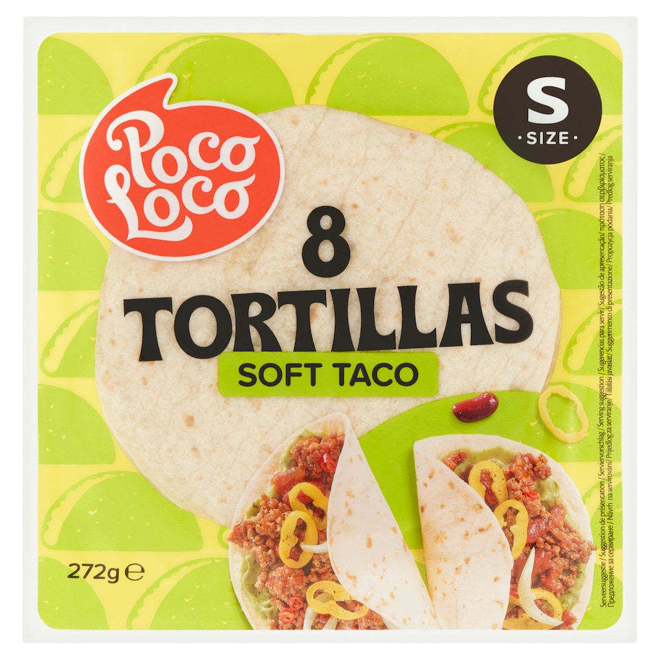 Poco Loco Soft Taco Wheat Flour Tortillas 8 pcs 272 g