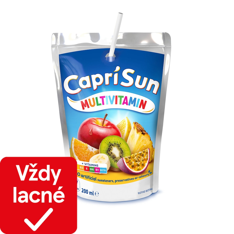 Capri-Sun Multivitamin nesýtený nealkoholický ovocný nápoj 200 ml
