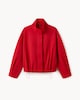 image 5 of F&F Pure Cotton Funnel Neck Track Jacket in Red