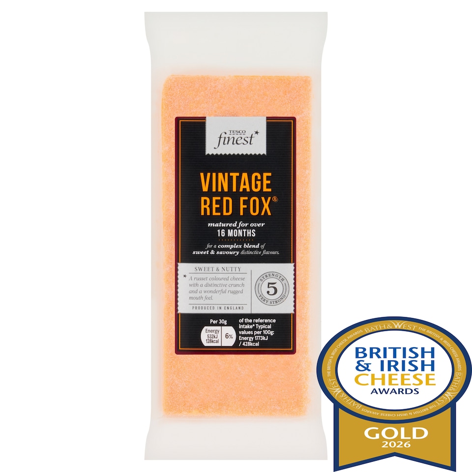 Tesco Finest Vintage Red Fox Cheese 200g