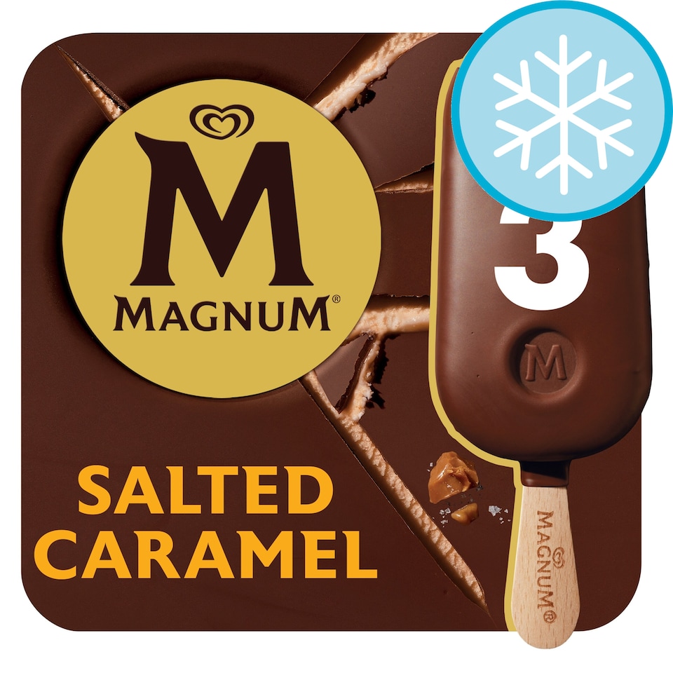 image 1 of Magnum Salted Caramel Ice Cream Sticks 3x100ml