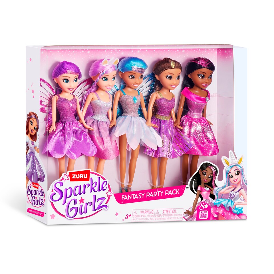Obrázek 1 pro produkt Zuru Sparkle Girlz Fantasy Party panenky 5 ks
