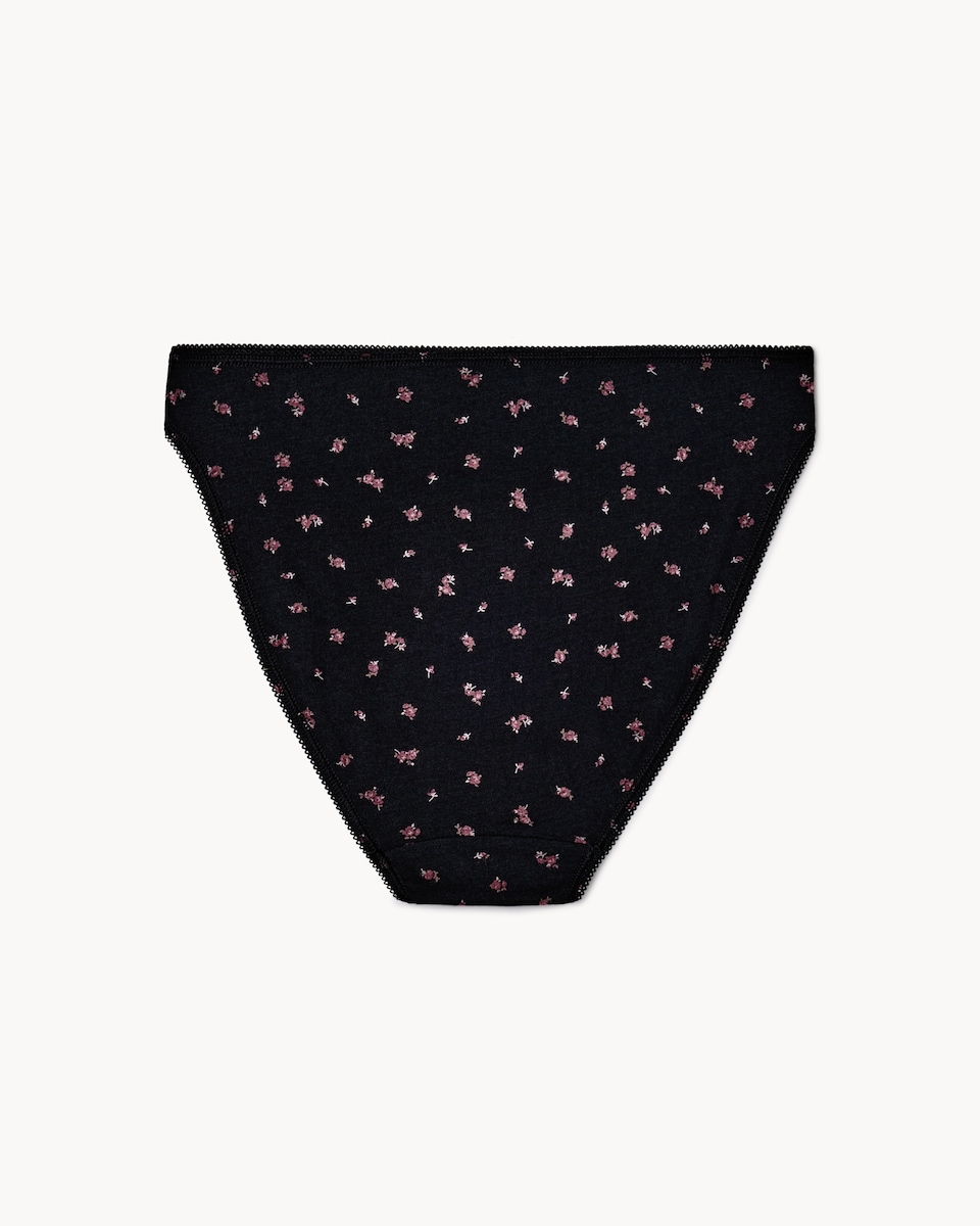 image 1 of F&F 5-Pack Cotton Rich High Leg Knickers in Multi