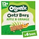 image 1 of Organix Apple & Orange Oaty Bars Organic Toddler Snacks Multipack 6x23g