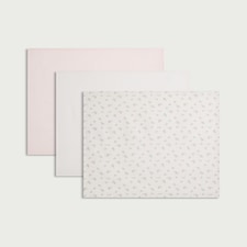 F&F Baby 3-Pack Pure Cotton Floral Muslin Squares in Pink