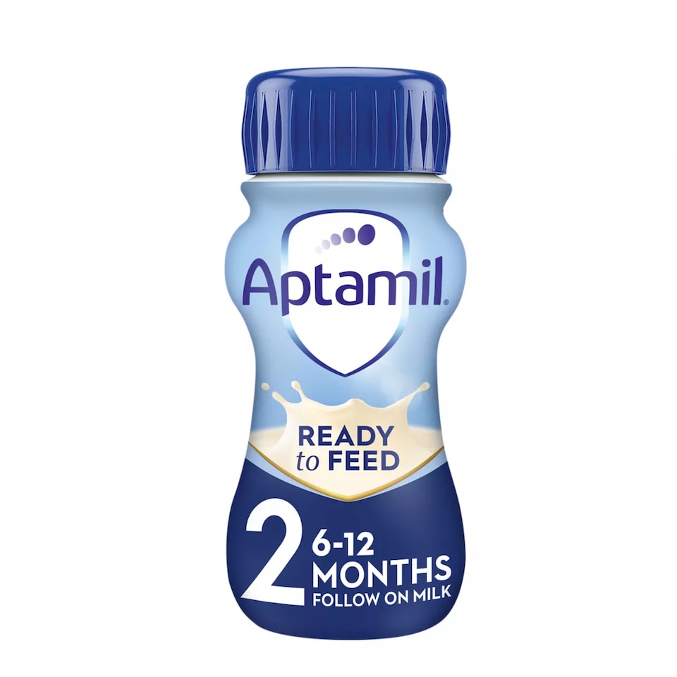 image 1 of Aptamil 2 Follow On Baby Milk Formula Liquid Ready to Feed 6-12 Months 200ml