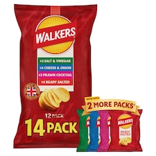 Walkers Variety Multipack Crisps 14x25g