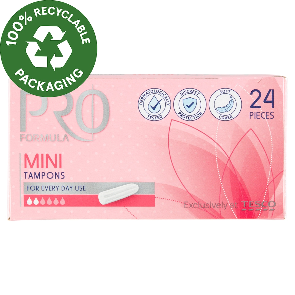 Tesco Pro Formula Mini Tampons 24 pcs