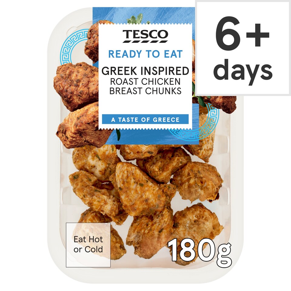 Tesco Greek Inspired Roast Chicken Breast Chunks 180g