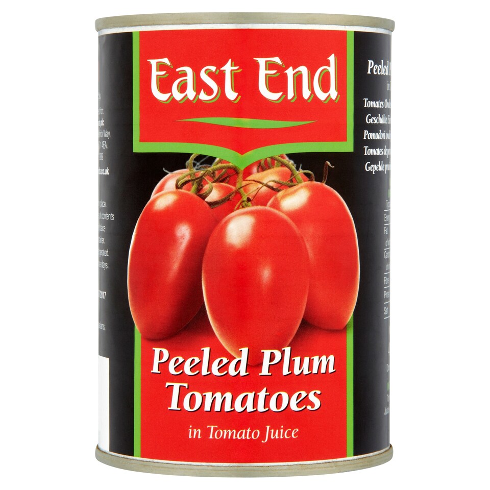 East End Peeled Plum Tomatoes 400G