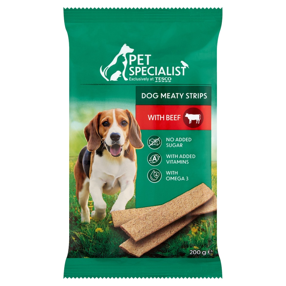 Pet Specialist jutalomfalat marhával kiegészítő állateledel felnőtt kutyák számára 20 db 200 g