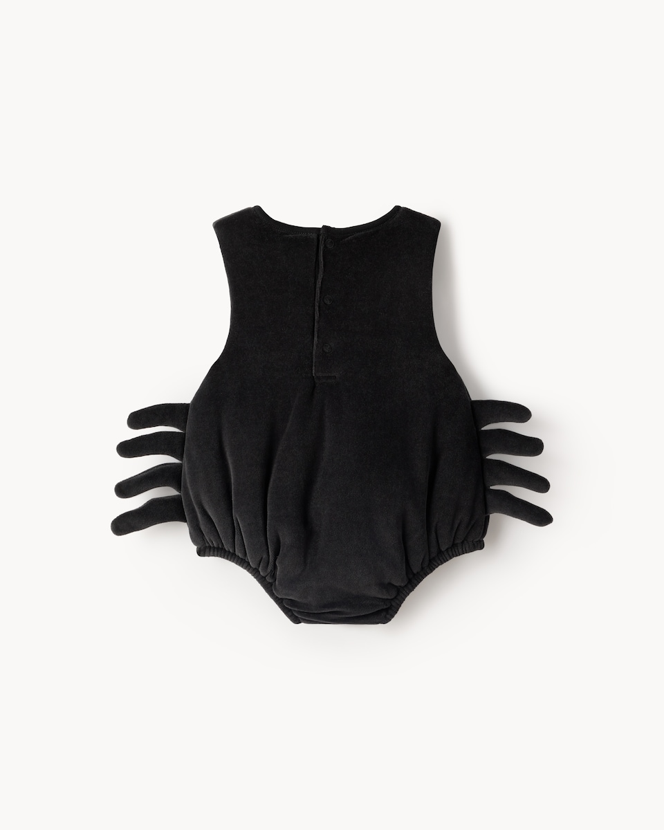 image 1 of F&F Baby Halloween Spider Fancy Dress Costume Set in Black