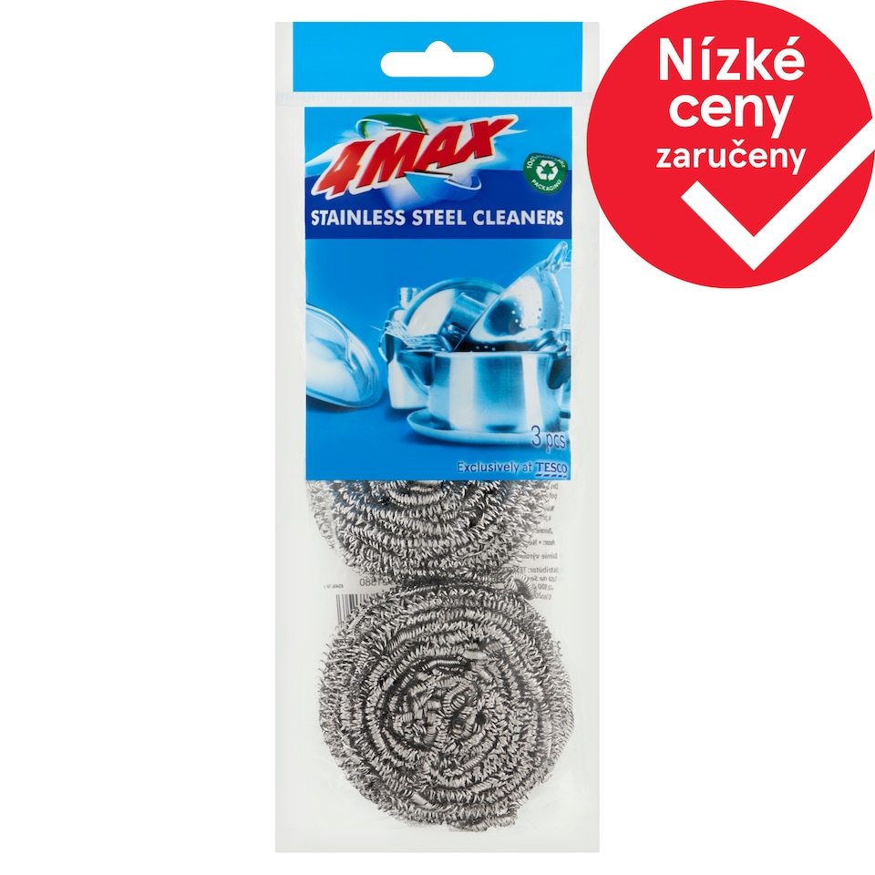 4MAX Drátěnka nerezová 3 ks