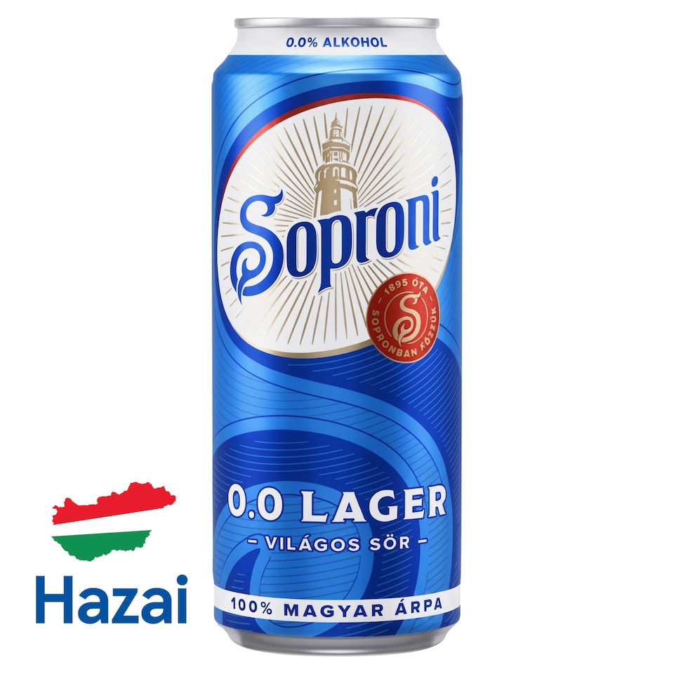 Soproni Non-Alcoholic Lager Beer 0,0% 500 ml