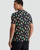 image 4 of F&F Pure Cotton Festive Print Short Sleeved T-Shirt in Navy