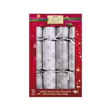 Tesco Silver/ Gold Cube Crackers 12 Pack