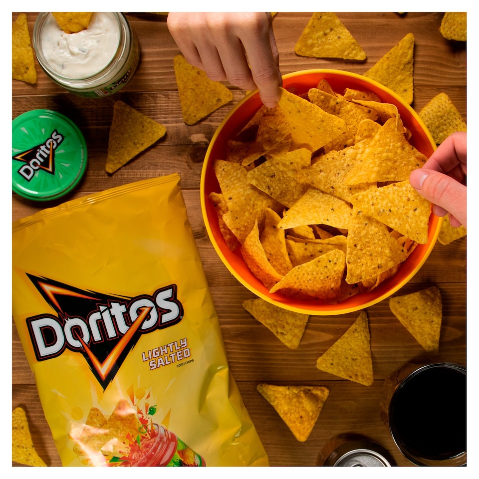 image 1 of Doritos Lightly Salted Tortilla Chips 180G