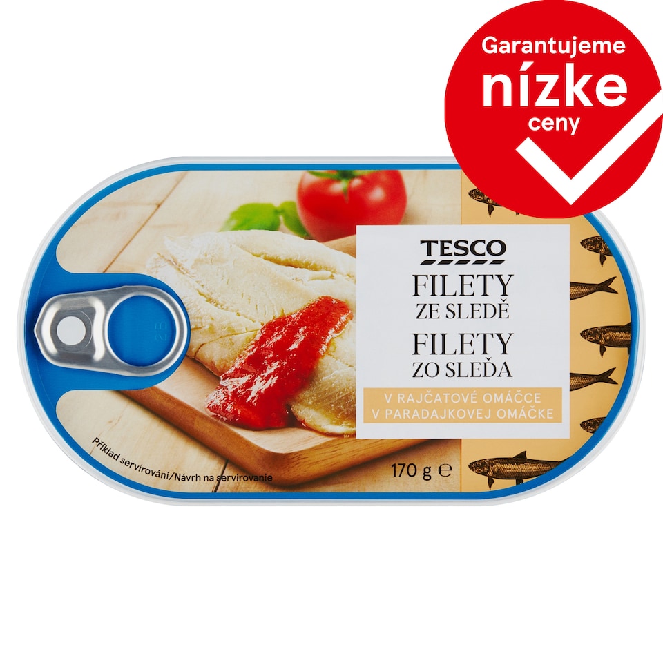 Tesco Herring Fillets in Tomato Sauce 170 g
