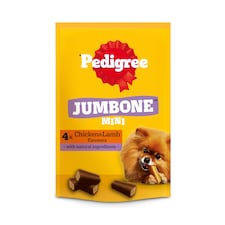 Pedigree Jumbone Mini Small Dog Treats Chicken & Lamb 160g