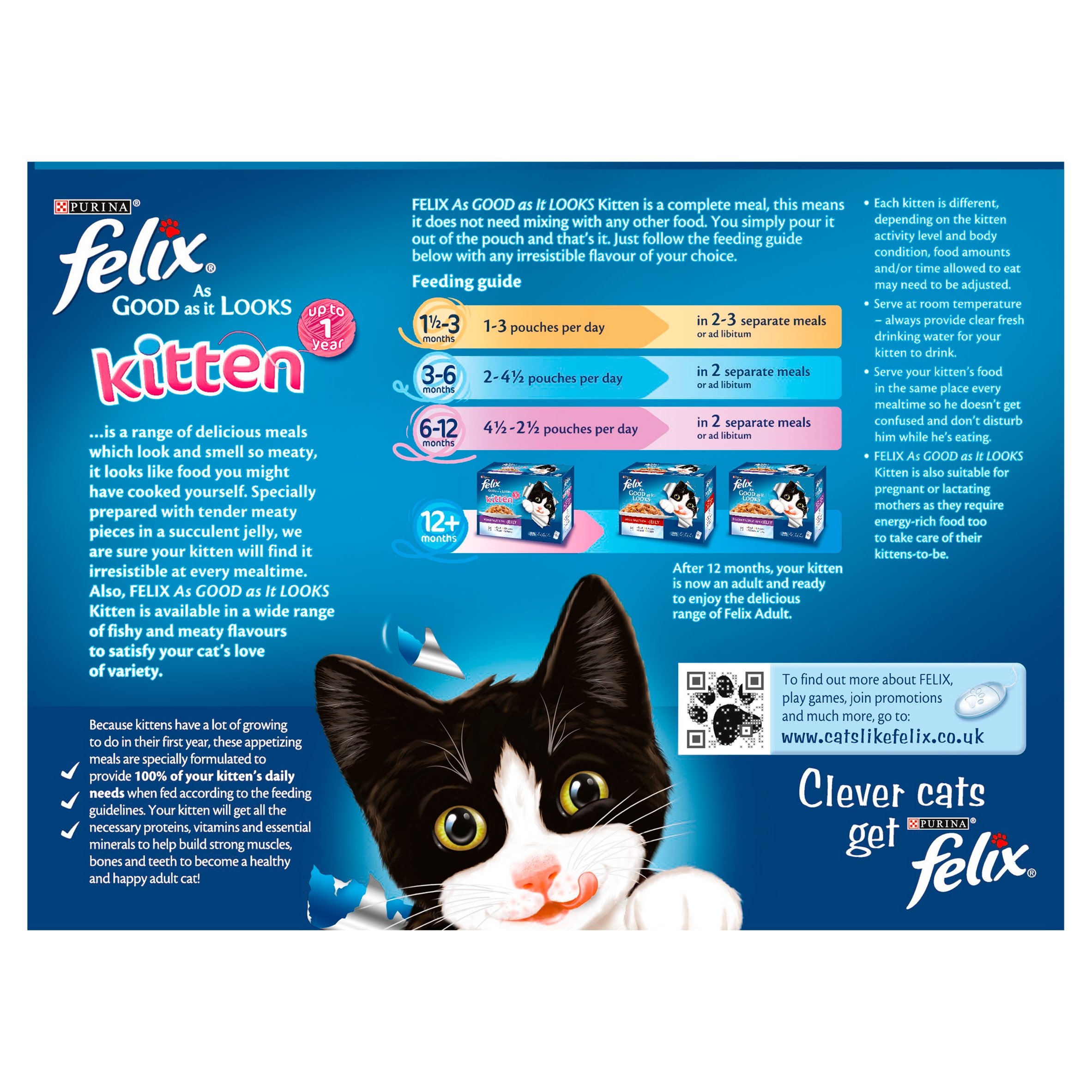 felix dry kitten food