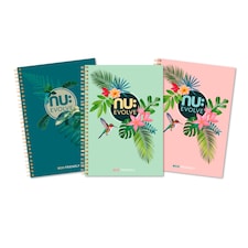 Nu Evolve Tropical A5 Notebook - Assorted