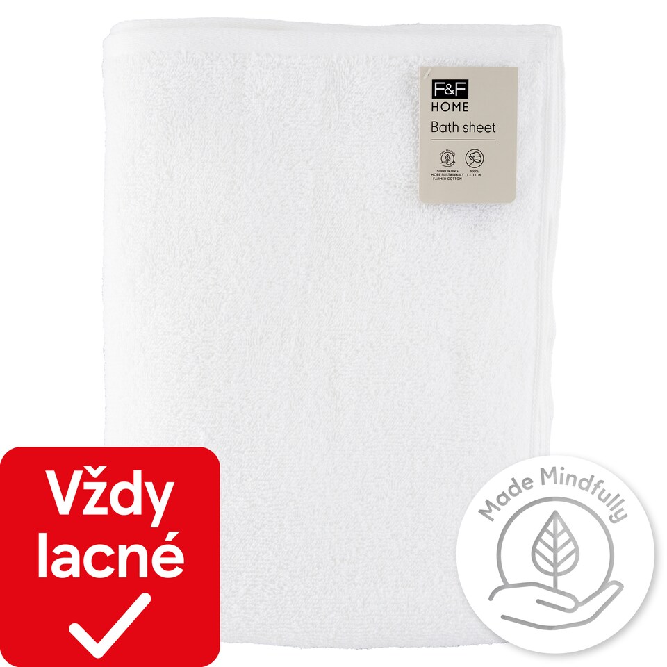 F&F Home White osuška 100 cm x 140 cm