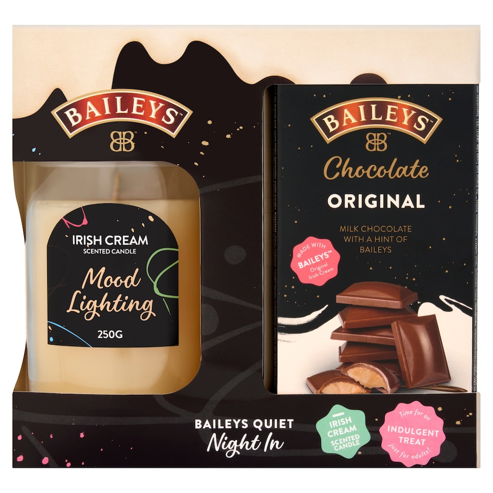 Baileys Quiet Night In Candle and Chocolates Christmas Gift Set