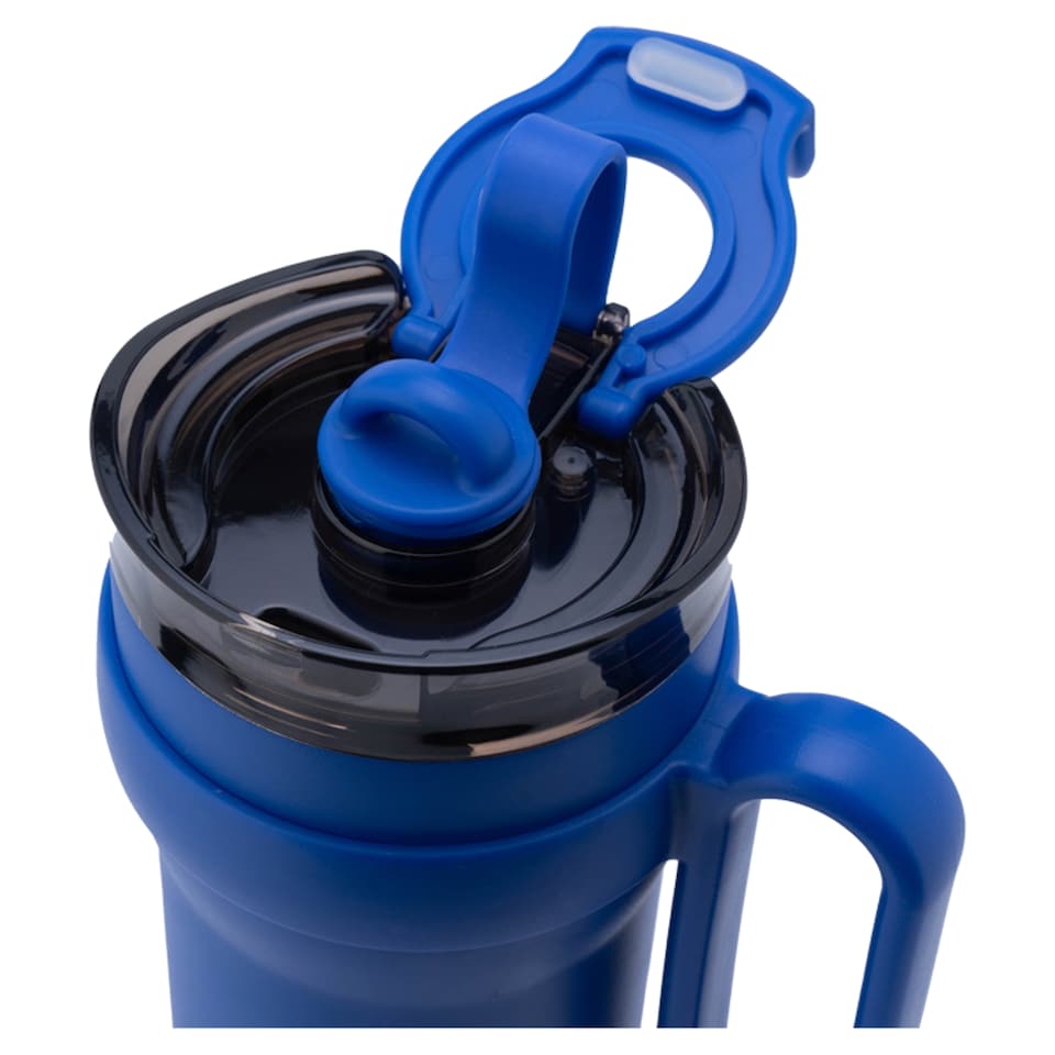 image 1 of Tesco Navy Tumbler with Oval Handle 850Ml