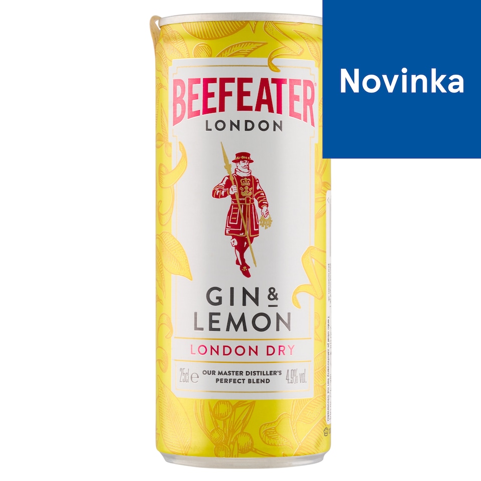 obrázok 1 z Beefeater Gin & Lemon miešaný alkoholický nápoj sýtený 250 ml