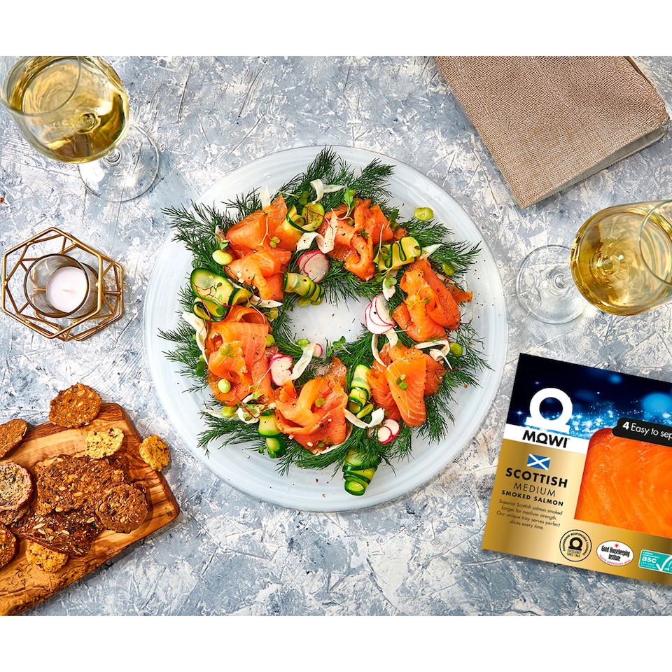 image 1 of Mowi Smoked Salmon Slices 4 Pack 100g