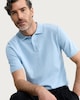 image 2 of F&F Pure Cotton Knitted Short Sleeved Polo Shirt in Multi Blue