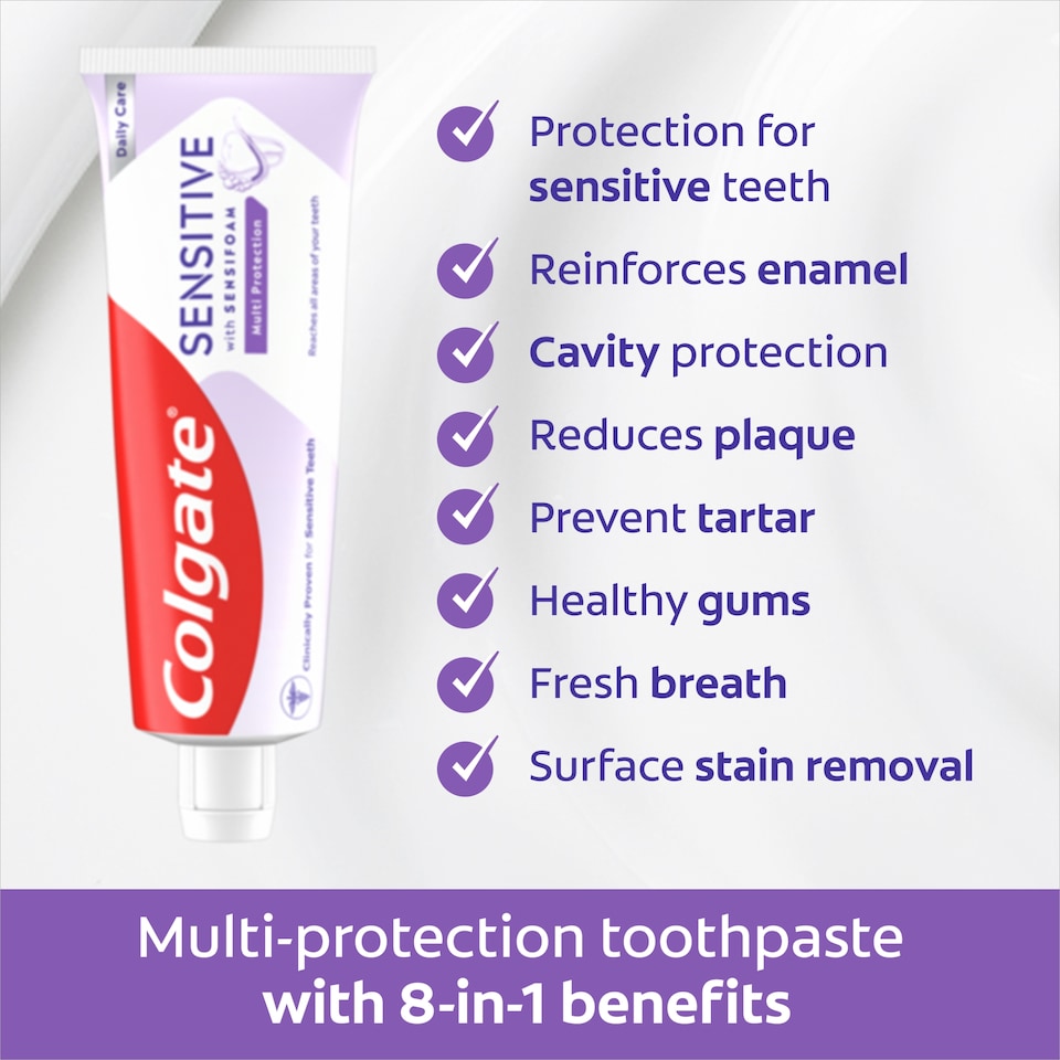 image 1 of Colgate Sensitive Sensifoam Multi Protection Toothpaste 75ml
