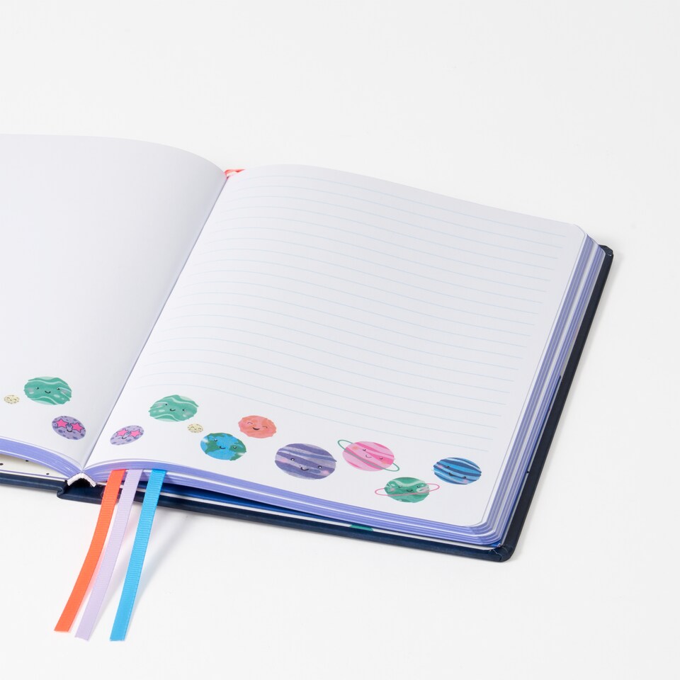 image 1 of Paperchase Happy Space A5 Spinner Notebook