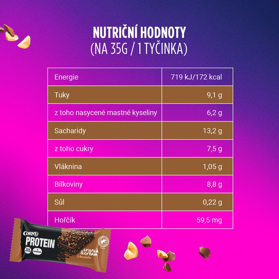 image 1 of Corny Protein Crunch & Cream Chocolate 35g