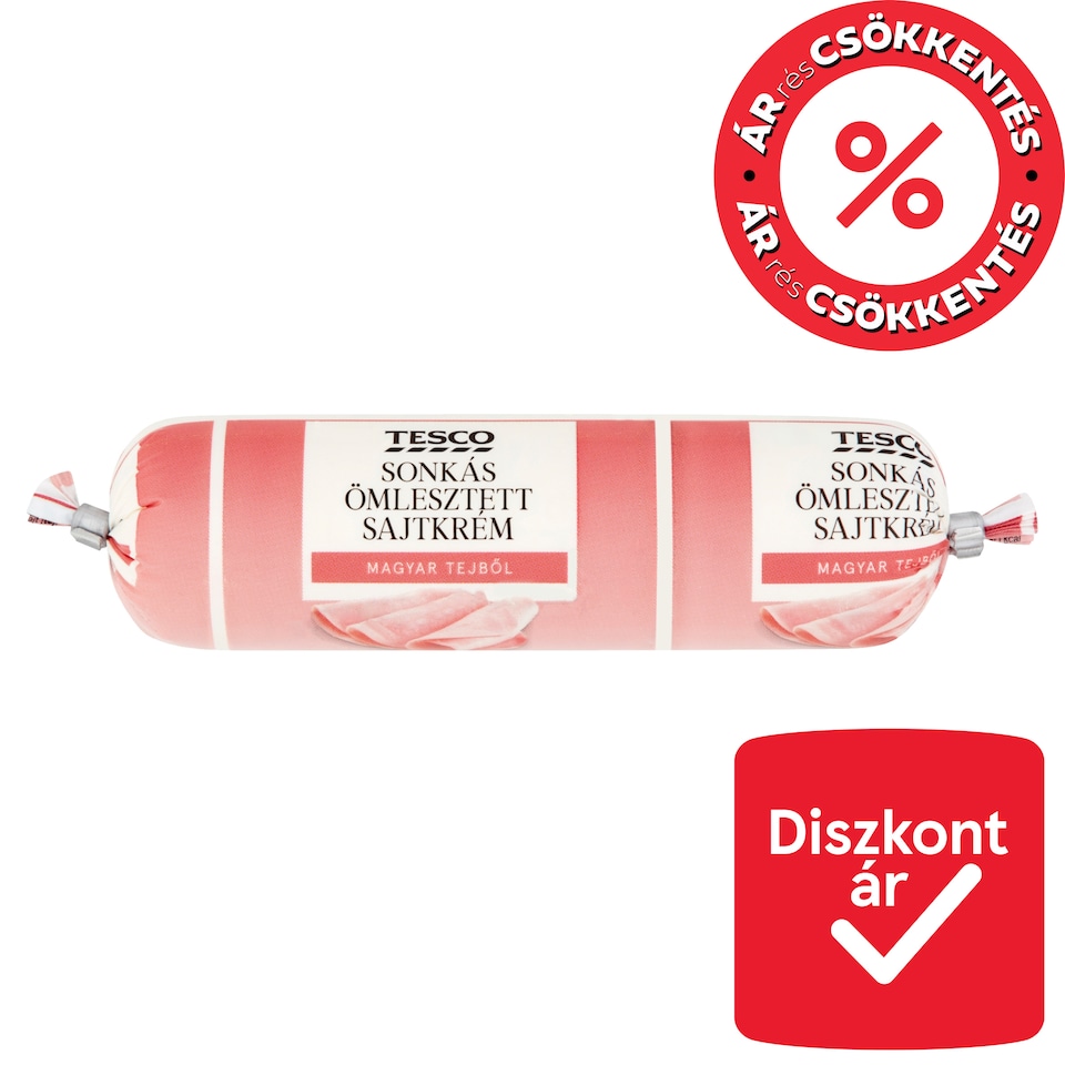 Tesco sonkás ömlesztett sajtkrém 100 g
