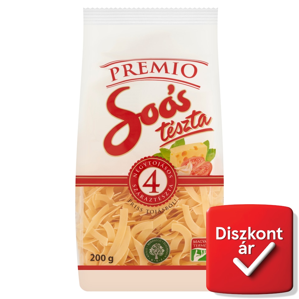 Soós Premio Short Noodles Dried Pasta with 4 Eggs 200 g