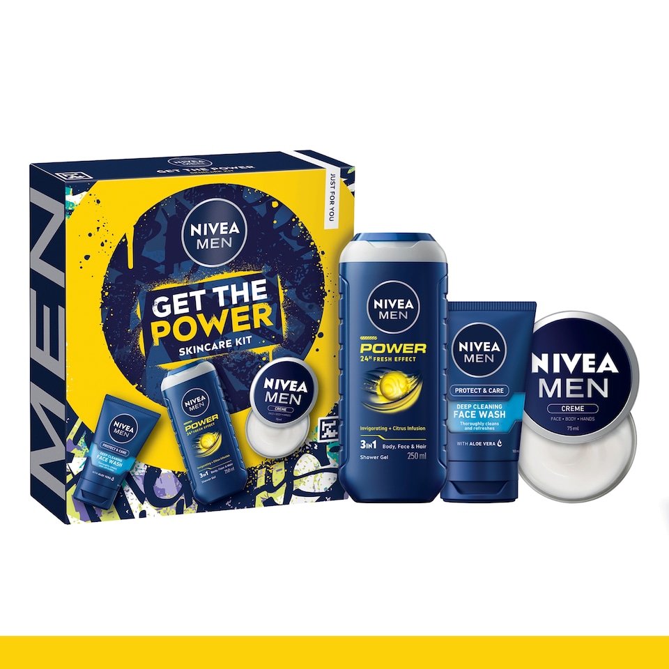 image 1 of NIVEA MEN Get The Power Skincare Gift Set