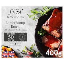 TESCO finest Slow Cooked Lamb Rump Roast With A Lamb & Merlot Gravy 400g