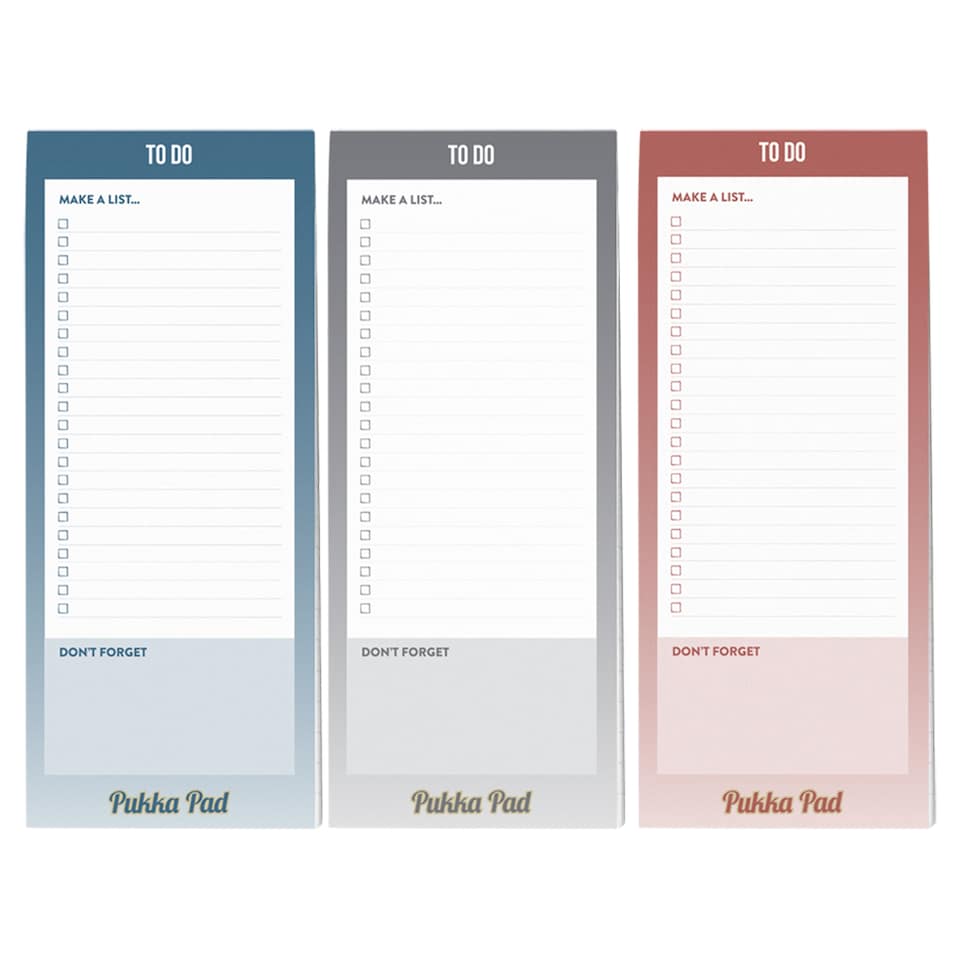 Pukka Ombre Magnetic To Do List Pad - Assorted