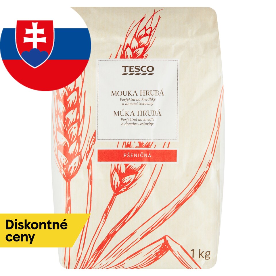 Tesco Pšeničná múka hrubá 1 kg