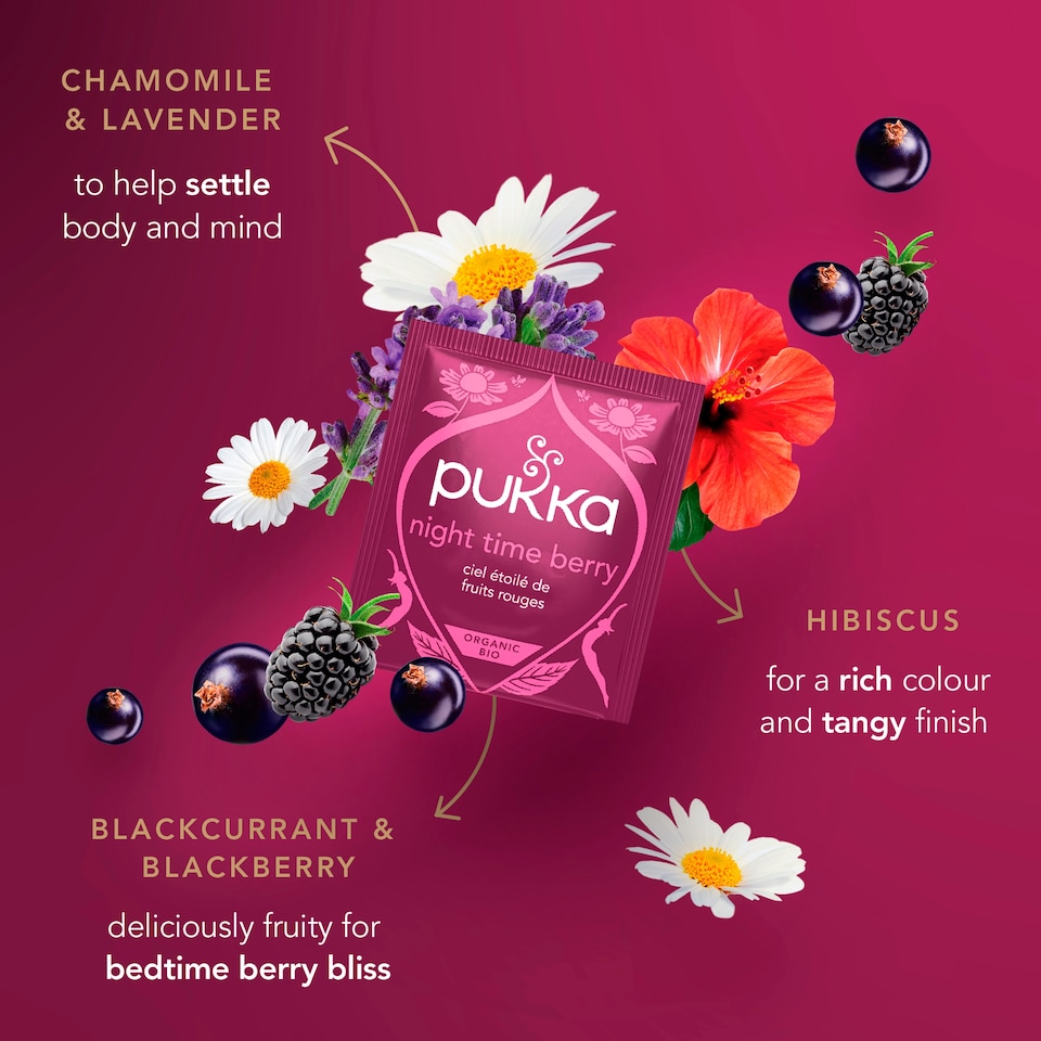 image 1 of Pukka Organic Sleep Collection with Night Time Chamomile 8 Tea Bags 10.4g
