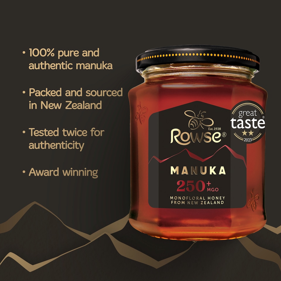 image 1 of Rowse Authentic Manuka New Zealand Honey 250+ Mgo 225G