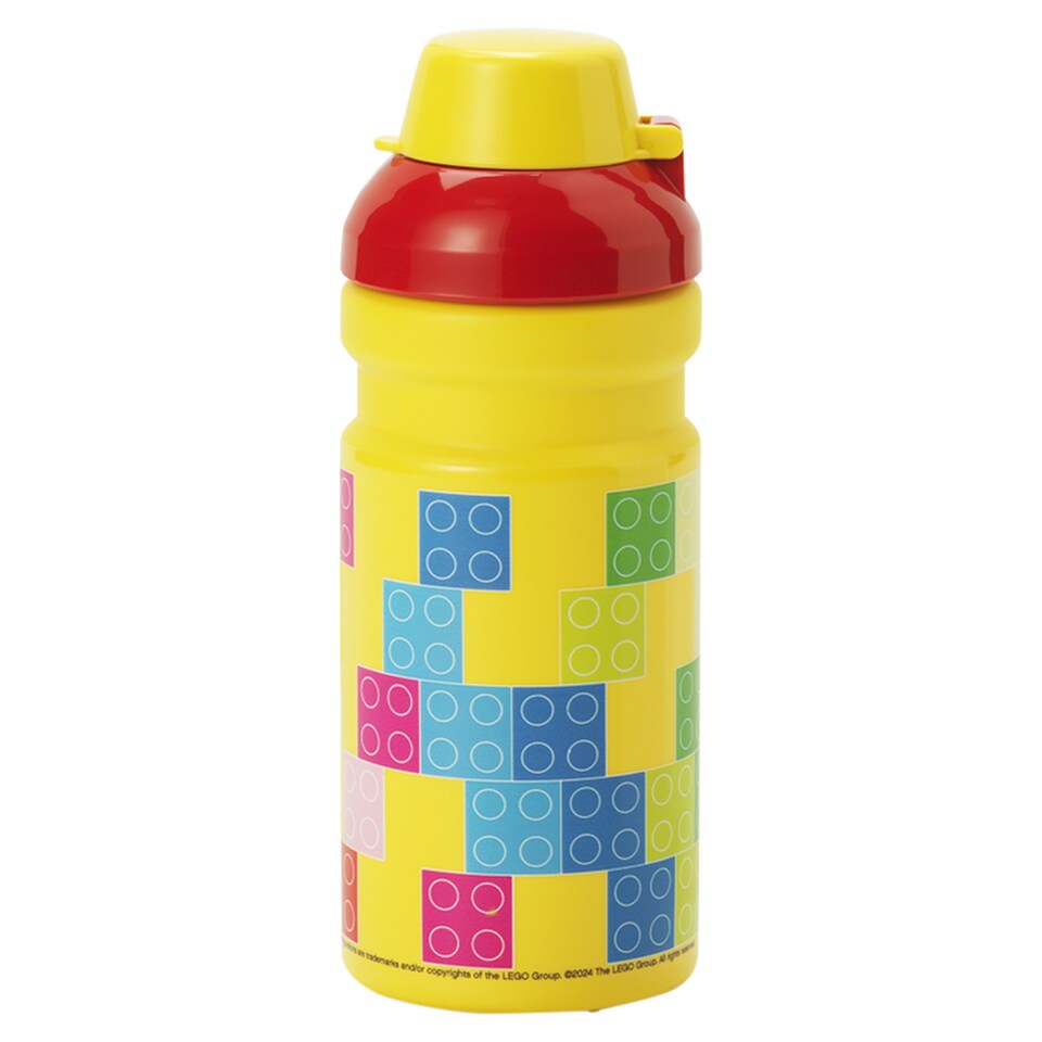 LEGO Brick Pattern Red-Yellow Drinking Bottle 390 ml