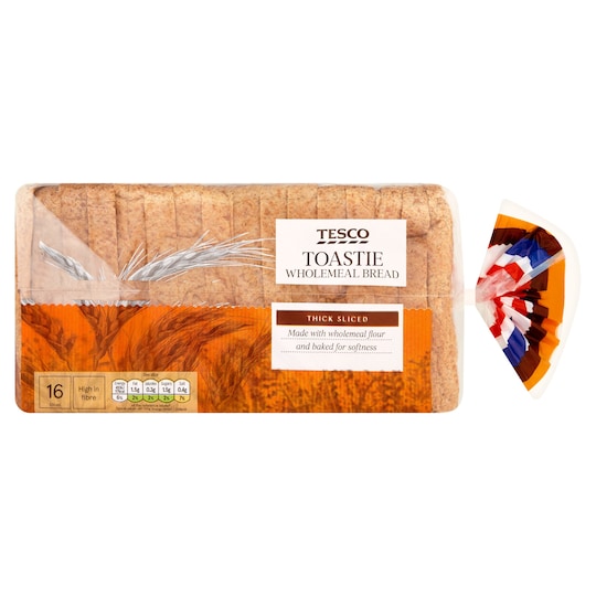 Tesco Wholemeal Toastie 800G Tesco Groceries