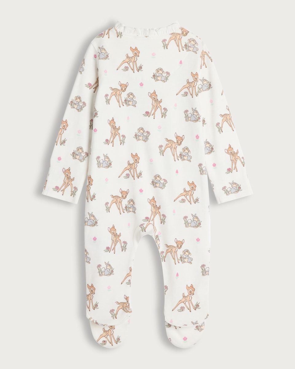 image 1 of Disney Bambi 2-Pack Pure Cotton Sweet Dreams Sleepsuits in Multi Pink